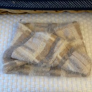 Anthropologie Eyelash Knit Infinity Scarf